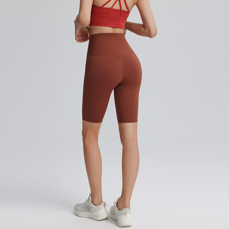 Women's Sports Shorts Outdoor Peach Butt Fitness High-Waisted Tummy Control Yoga Shorts Running Pilates