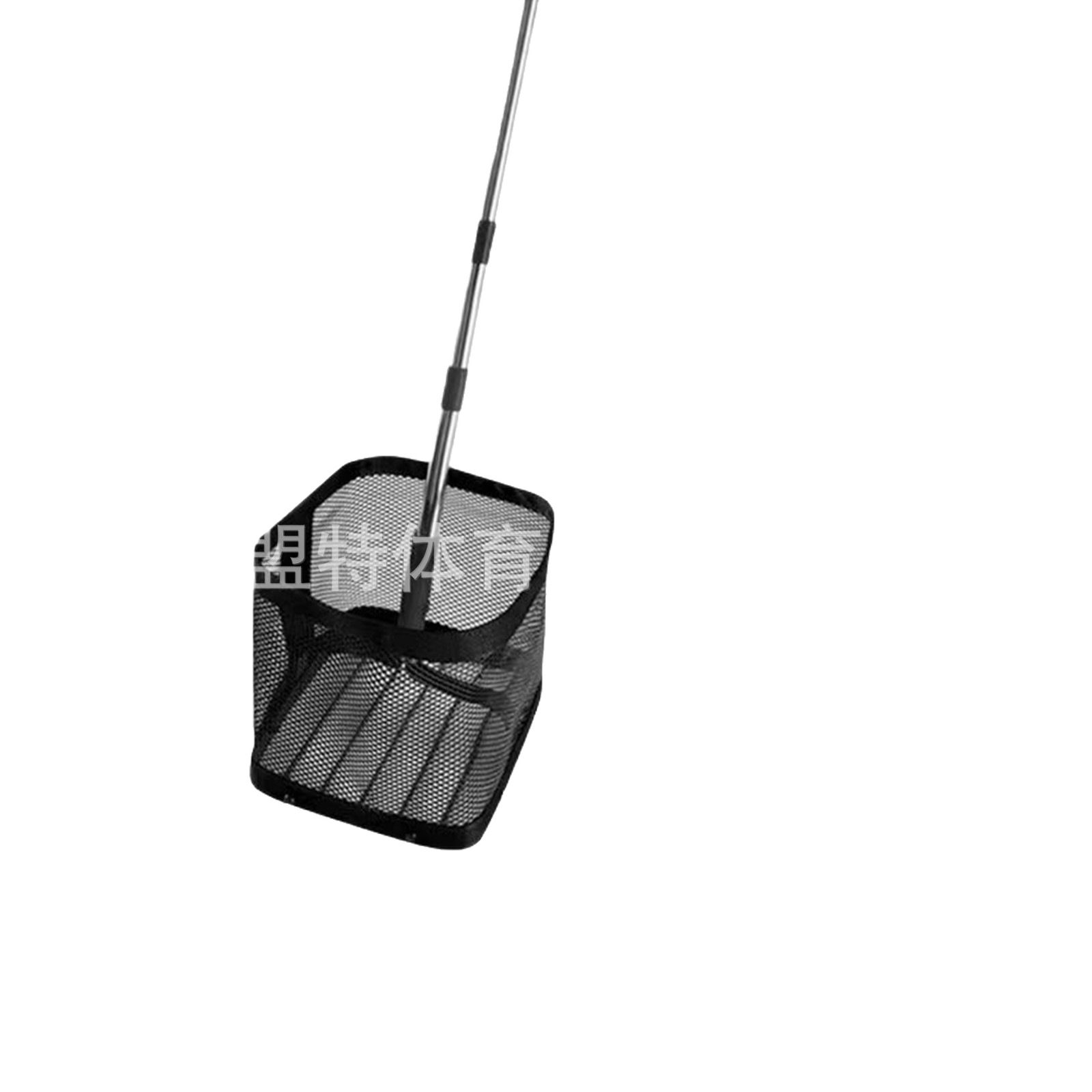 Cross-Border Wholesale Square Tube Table Tennis Ball Picker Convenient Retractable Large Capacity Stainless Steel Table Tennis Ball Picker
