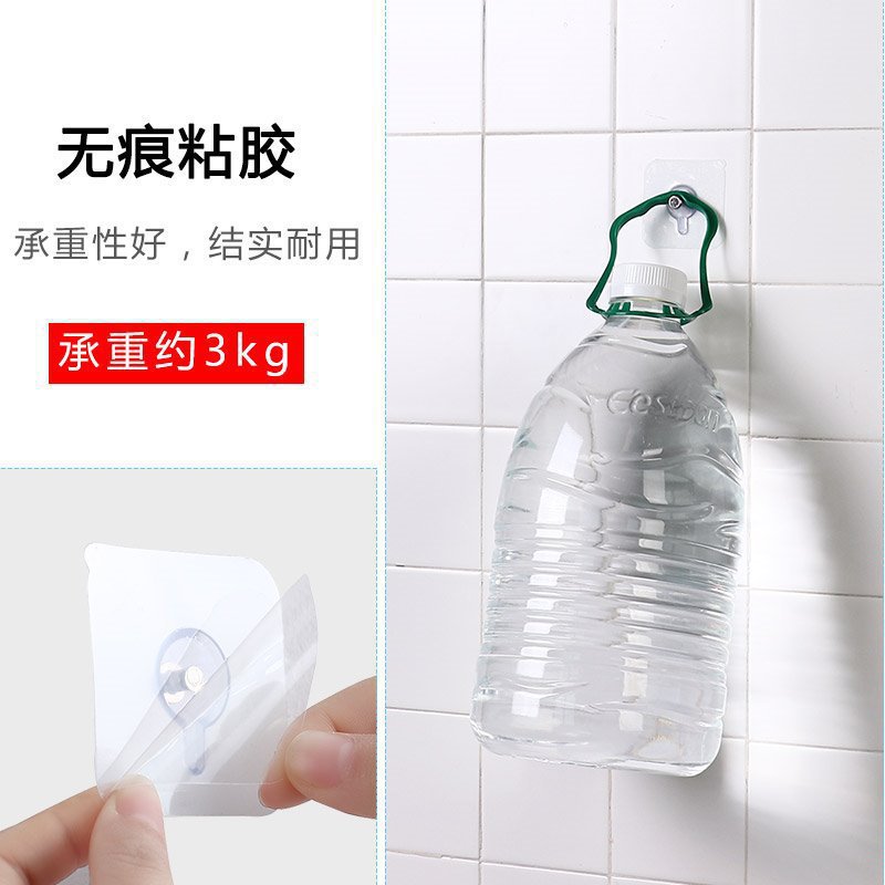 Transparent Non-Punch Wall Nail Gourd Hanging Nail Photo Frame Paste Clock Cross-stitch Wedding Photo Invisible Non-marking Nail Paste