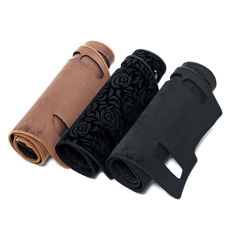 Specially Designed for Cross-Border Fast Delivery of Automotive Supplies, Center Console Sun Protection Mat, Polyester Anti-Slip Car Dashboard Light-Proof Mat