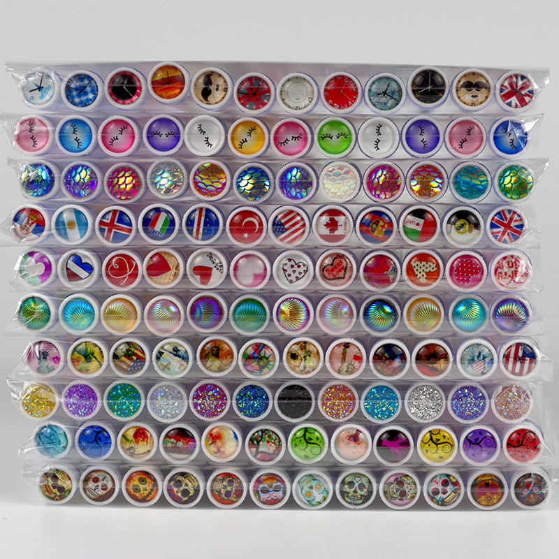 Wholesale Foreign Trade New Product Smiley Face Eyelash Brush with Diamond Crystal Rod Eyelash Brush Portable Makeup Brush Tube Eyelash Brush