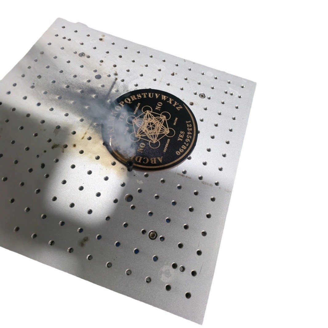 Cross-border wooden plate black sun moon constellation spirit pendulum plate various ornaments decoration round carving wood carving marking