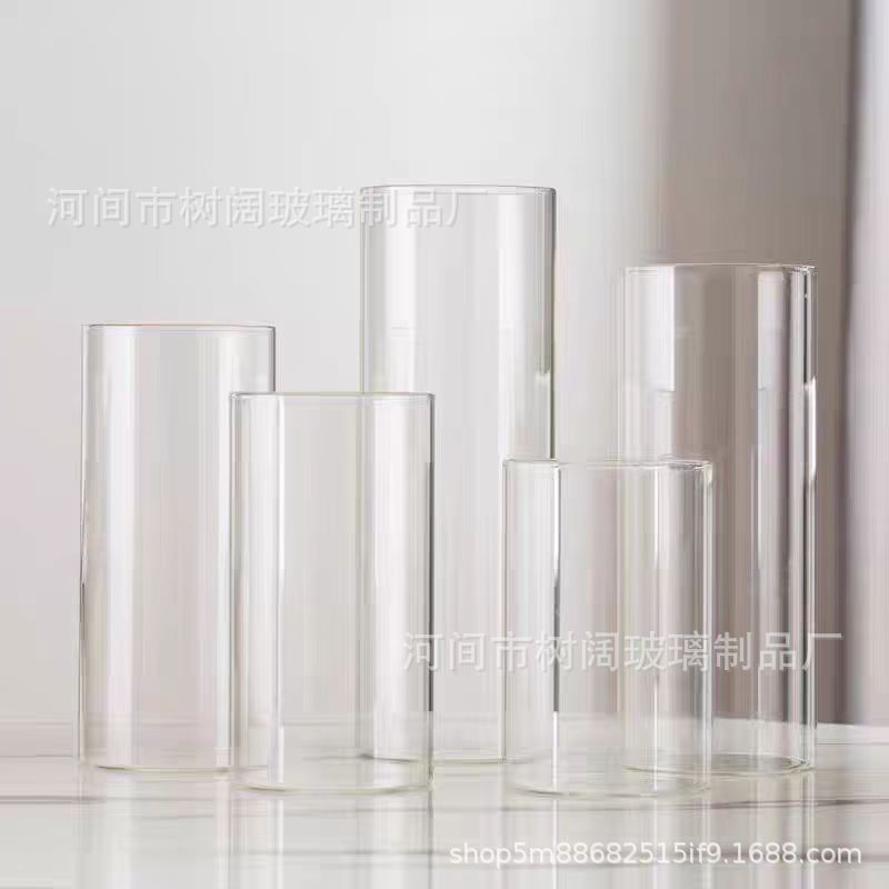 Абажур для свечи из боросиликатного стекла для ароматерапии, ручная работа, рождественское украшение, прозрачная свеча