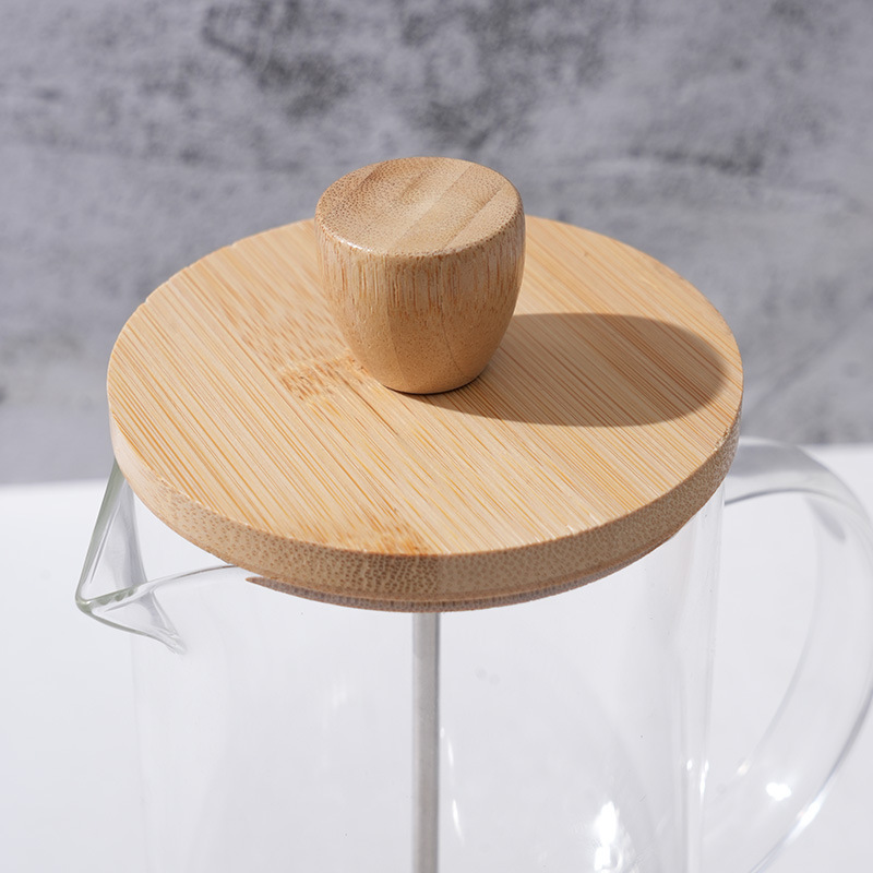 Cross-Border Hot Selling French Filter Press Pot, Simple Coffee Pot, Heat-Resistant Household Brewing All-In-One Tea Maker, Factory Direct Sale