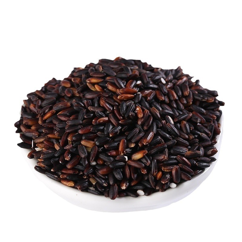 Supply of cooked blood glutinous rice, coarse cereals, soybean milk powder, grinding raw materials, low-temperature baking, cooked black glutinous rice in bulk