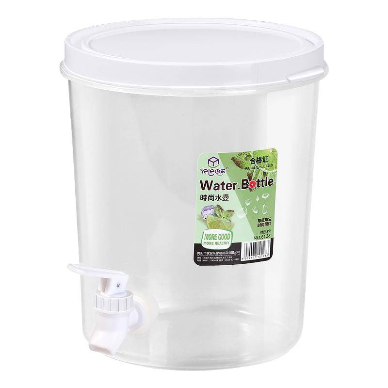 Cold Drink Bucket, Tea Bucket, Large Bucket for Milk Tea Shop, Fruit Tea Bucket, Cold Water Pitcher, Commercial Large Capacity, Household Use with Faucet