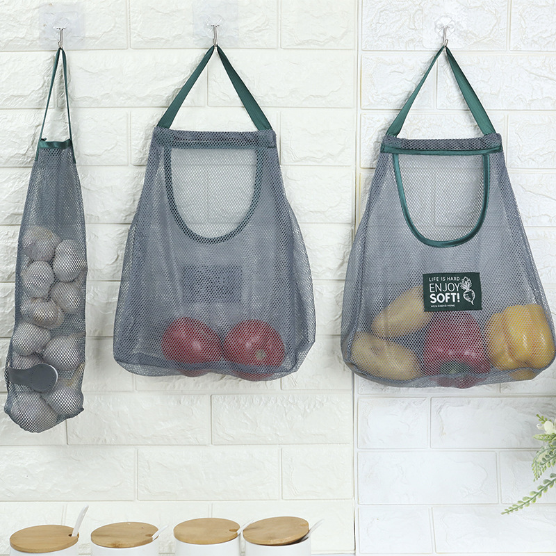 supply fruit and vegetable hanging bag onion ginger garlic storage mesh bag hollow mesh bag kitchen fruit and vegetable storage bag