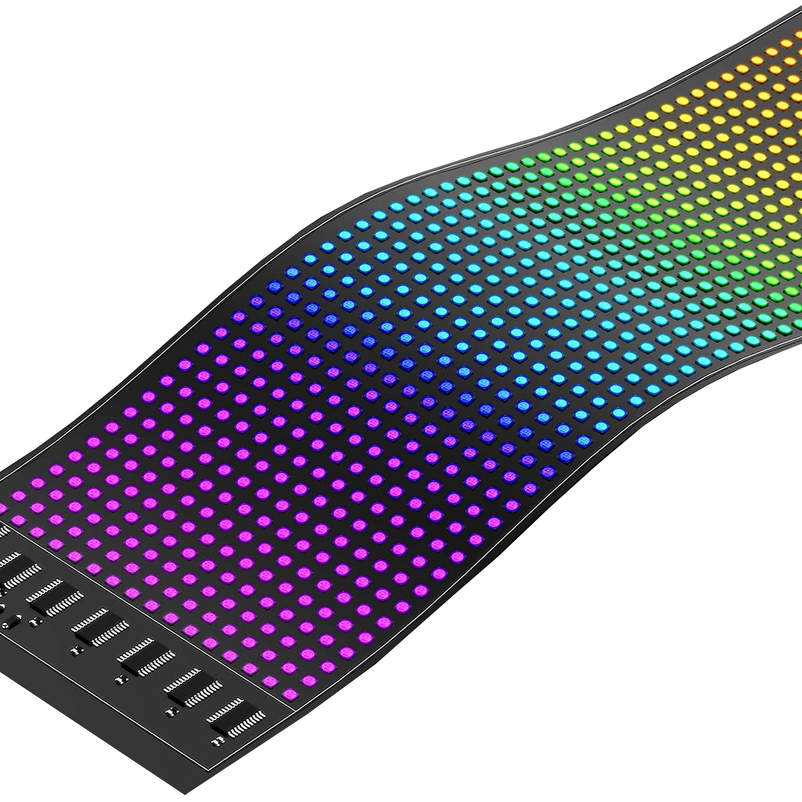 Led Flexible Soft Screen Shop Billboard Ultra-Thin Waterproof Modification-Free Car English Walking Word Led Full Color Soft Screen