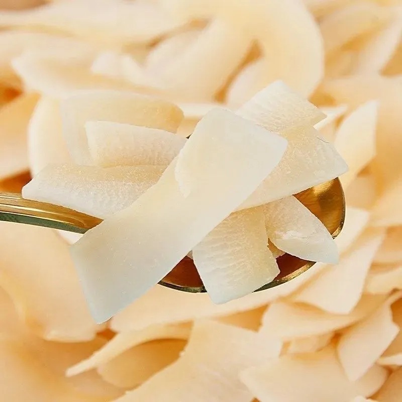 Hainan Coconut Chips 500 Ready-To-Eat Roasted Coconut Meat Crispy Chunks Crispy Coconut Dried Coconut Horns