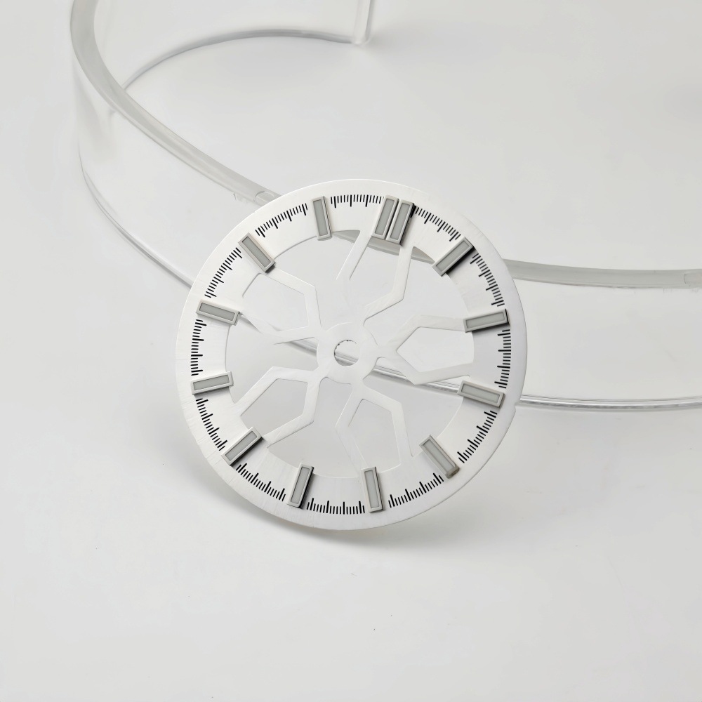 Nh35 Dial DIY Cut Out Mechanical Watch Surface Modification Nh70/Nh38 with Watch Accessories Size 28.5mm