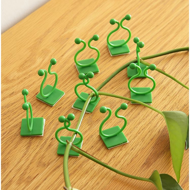 Green Radish Holder, Vine Plant, Green Plant Wall Climber, Hook, Wire Fixing Buckle, Climbing Vine Shape Fixing Clip
