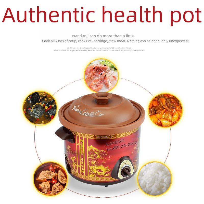 Na Tianli Ceramic Purple Sand Electric Stew Pot Household Slow Cooker Health Porridge Soup Pot Small Household Appliances Wholesale Gifts
