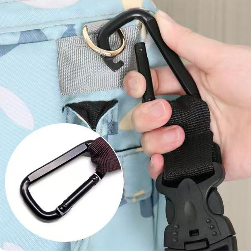Adjustable Luggage Case External Hanging Buckle Multi-function Backpack Hook Outdoor Mountaineering Bag Lanyard Suitcase Strap