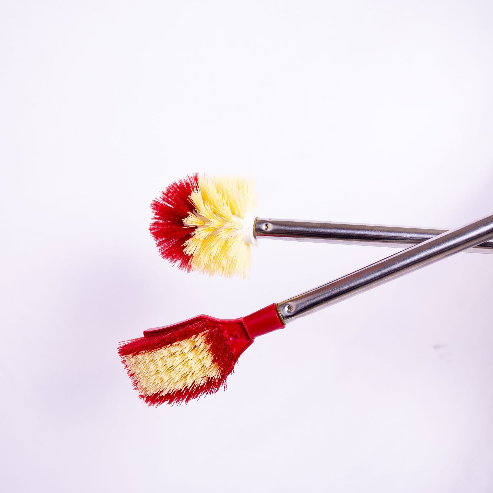 Factory wholesale long handle toilet brush set bathroom toilet brush bathroom stainless steel cleaning brush square brush