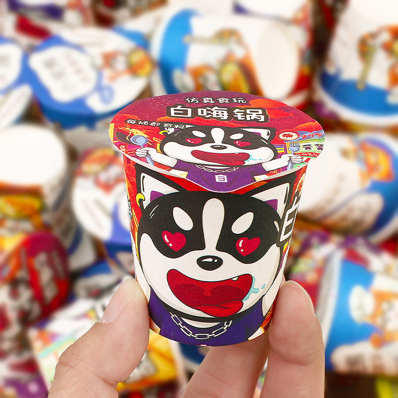 Cartoon Miniature Toys, Food and Play Blind Box, Barreled DIY White Pot Food Resin Artificial Wine Bottle and Beverage Accessories