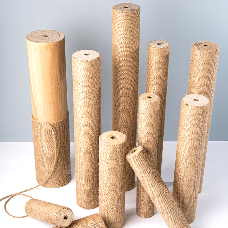 Cat Climbing Frame Posts, Solid Wood, Hemp Rope, DIY Accessories, Cat Toys, Sisal Replacement Posts, Cat Cage, Cat Climbing and Climbing
