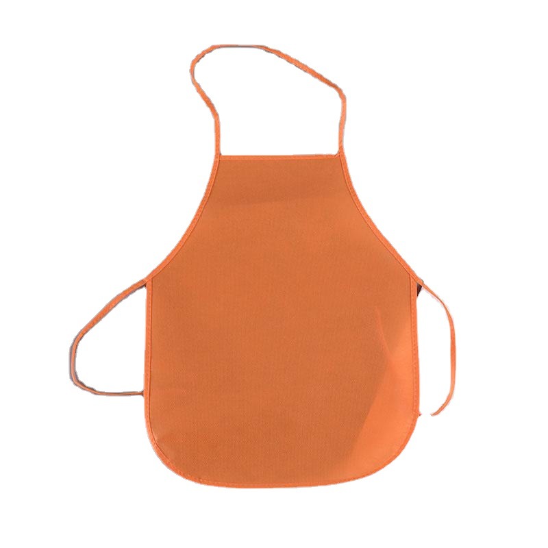 Solid color spot wholesale sewing multi-color children's non-woven apron children's disposable overalls bib painting anti-fouling