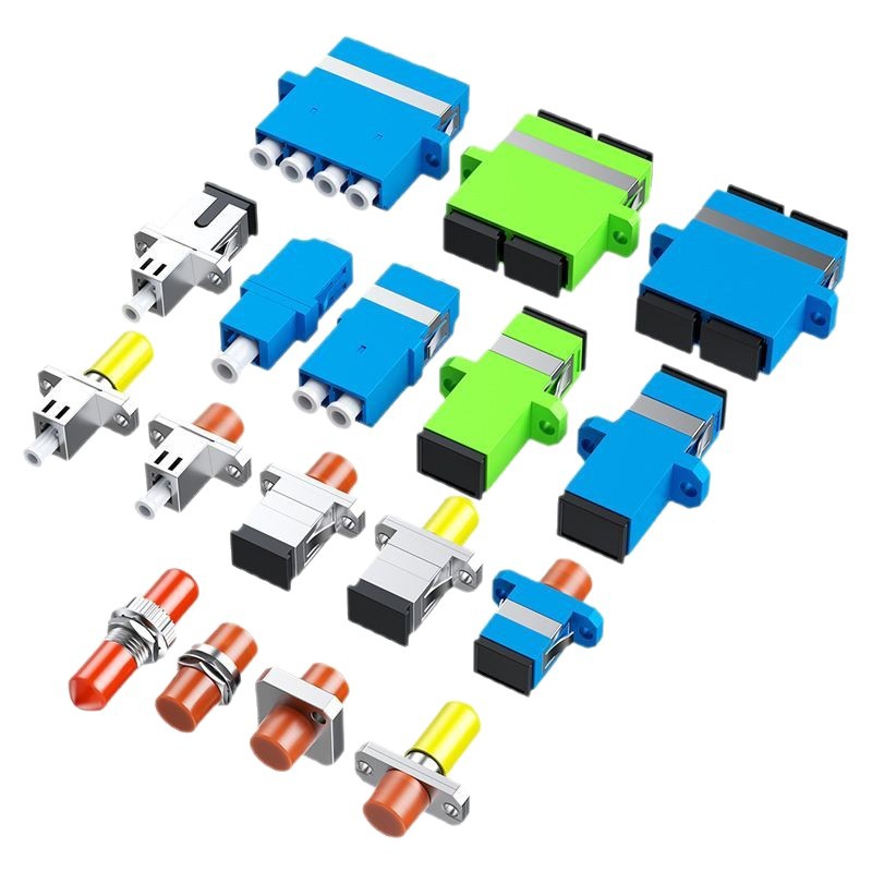 Factory Direct Sales Fiber Optic Coupler Sc Single Industrial Fiber Optic Coupler Adapter Fc/Lc/St Flange Connector
