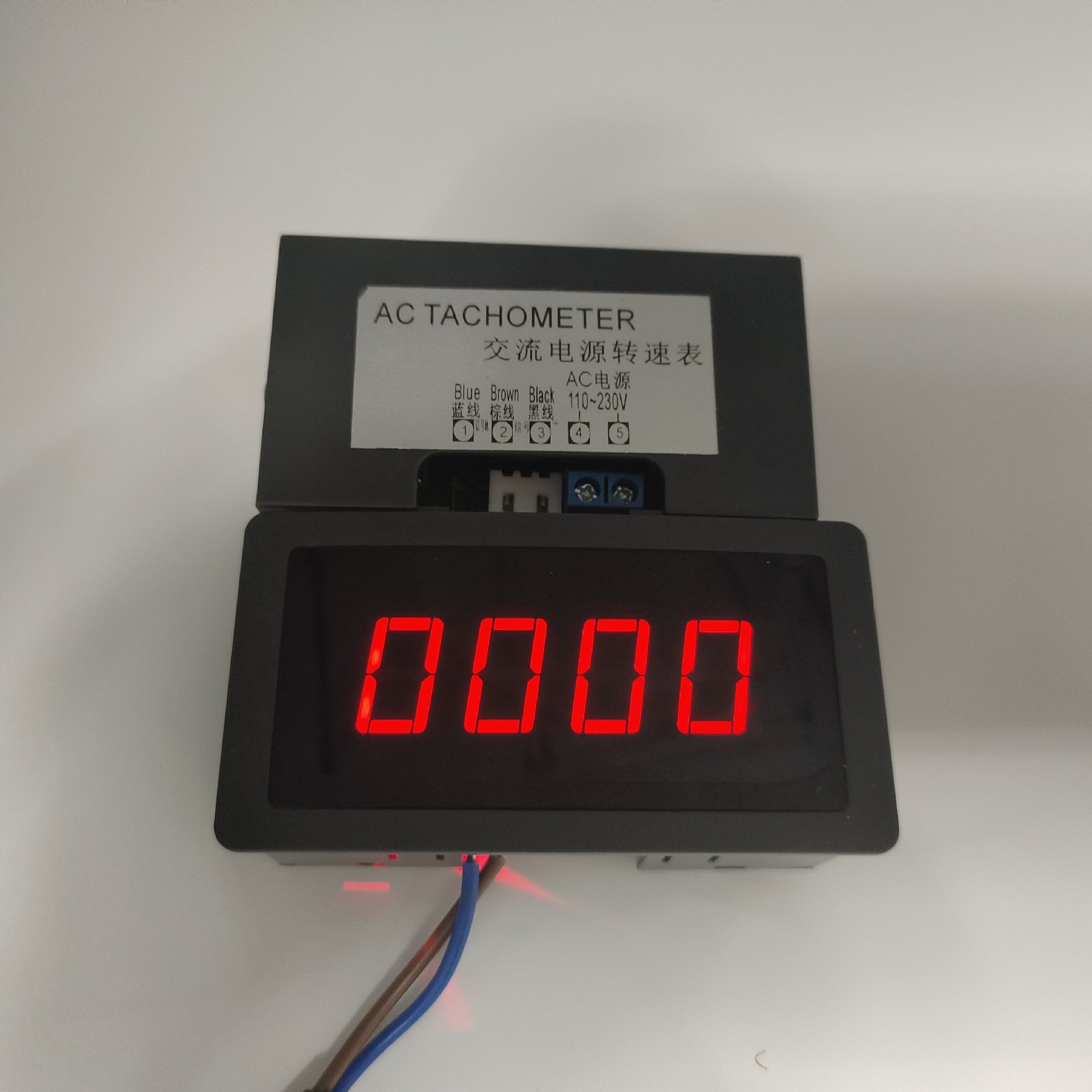 220В, высокоточный цифровой тахометр с дисплеем, тахометр для мотора с датчиком Холла