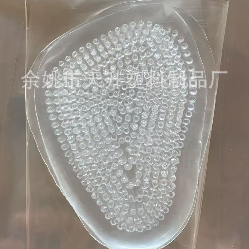 Front Half Pad Half Size Pad Silicone Transparent Anti-Slip Insole Super Soft Thickeneded Size Adjustment Anti-Foot Pain Half Size Forefoot Pad