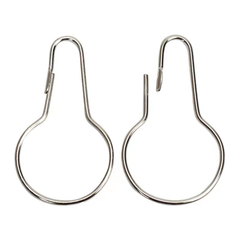 Оптовая продажа металлических оцинкованных крючков для штор в виде тыквы, аксессуары для штор