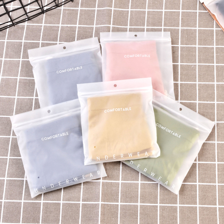 Neutral High-End Eva Frosted Underwear Packaging Bag for Men, Women and Kidsren Independent Underwear Bag Clothing Zipper Bag Can Add Log