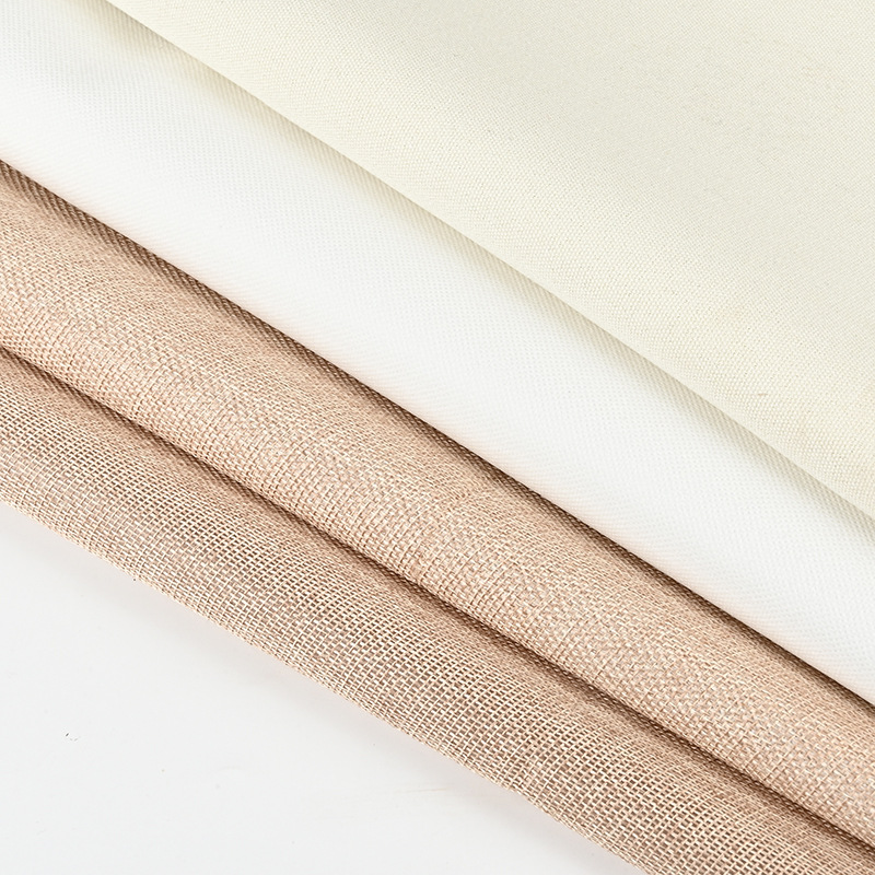 Jute Fabric Thickened Jute Slub Dyed Pe Coated Brushed Jute Bag Fabric Coarse Linen Luggage Fabric