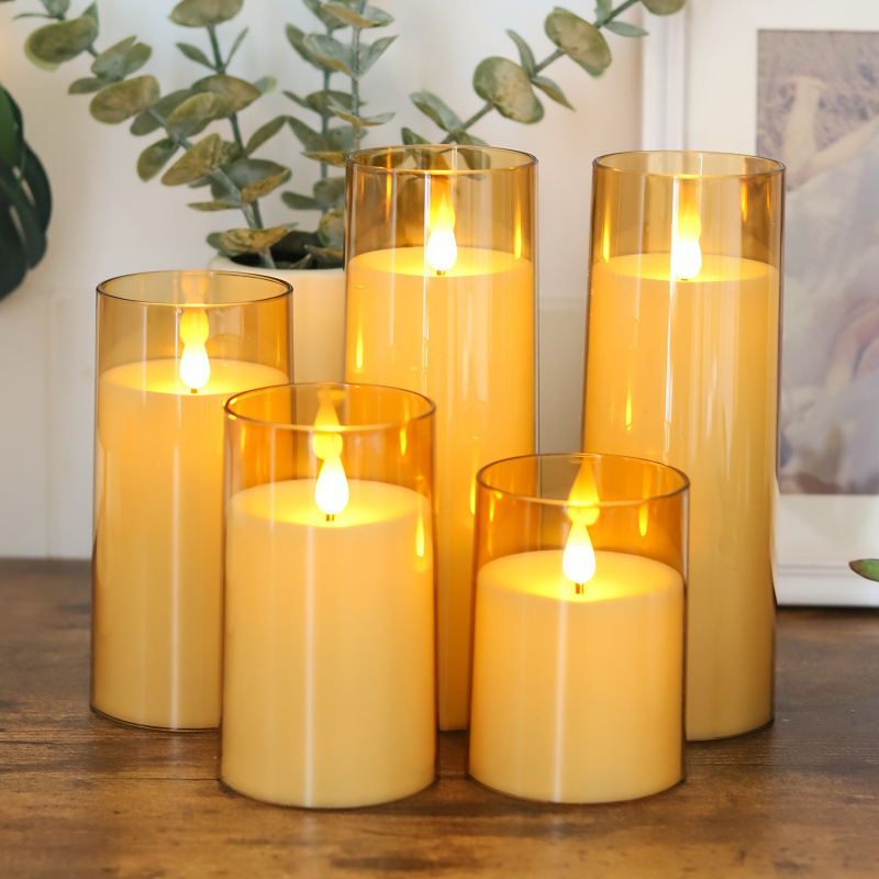 2026 New Cross-Border Dropshipping Flameless Battery Candle with Timer and 2 Batteries