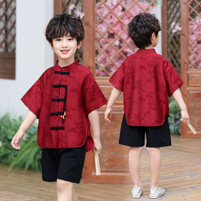 Children's Thin New Holiday Performance Costumes for Boys and Girls, Tang Suits, Han Dynasty, Chinese Style Ancient Costumes, Ethnic Costumes