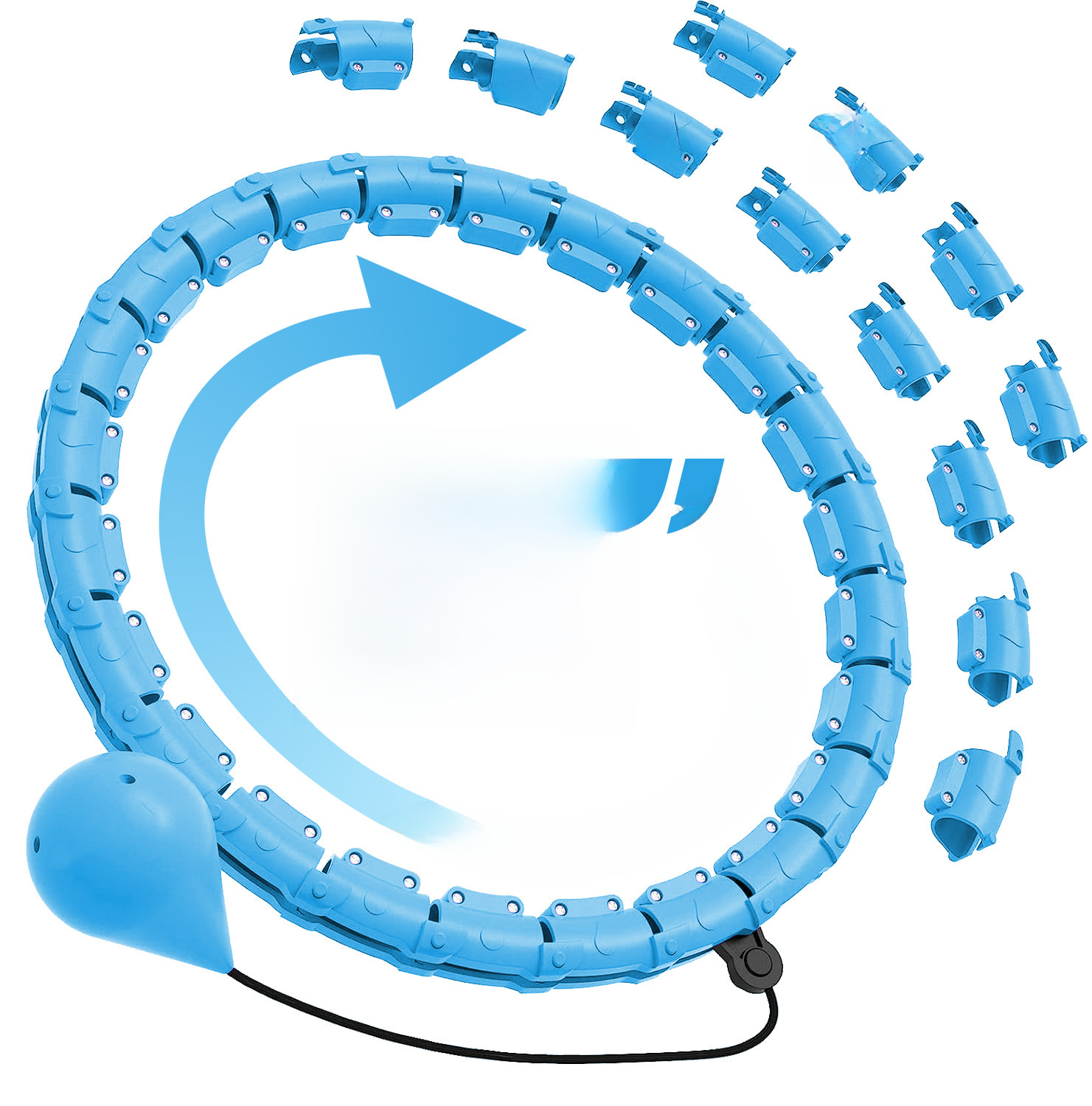 Factory Direct Sales Classic Gravity Ball Hula Hoop for Women, Specially Designed for Slimming Waist, Detachable and Non-Falling Hula Hoop