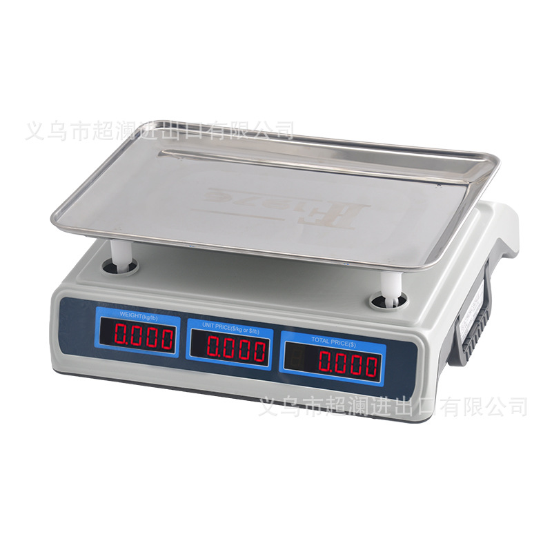 Electronic price scale vegetable and fruit scale LED display stainless steel key electronic bench scale with handle electronic scale