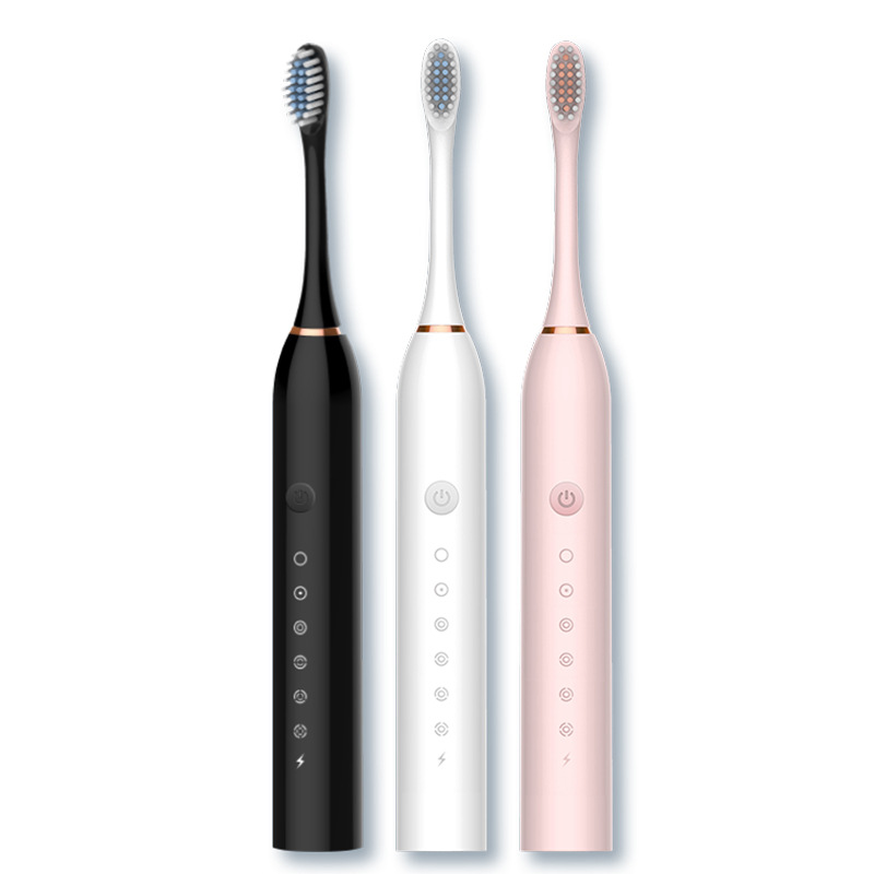 Electric Toothbrush Rechargeable Cross-Border Adult Model Soft-Bristled Automatic Sonic Rechargeable Smart Tooth Cleaning Artifact Couple Model