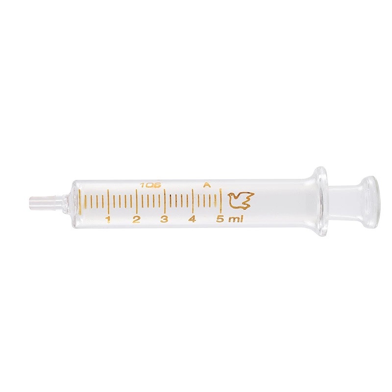 Pigeon Brand All-Glass Syringe Dispensing Syringe Experimental Household Syringe 5ml Glass Syringe Enema