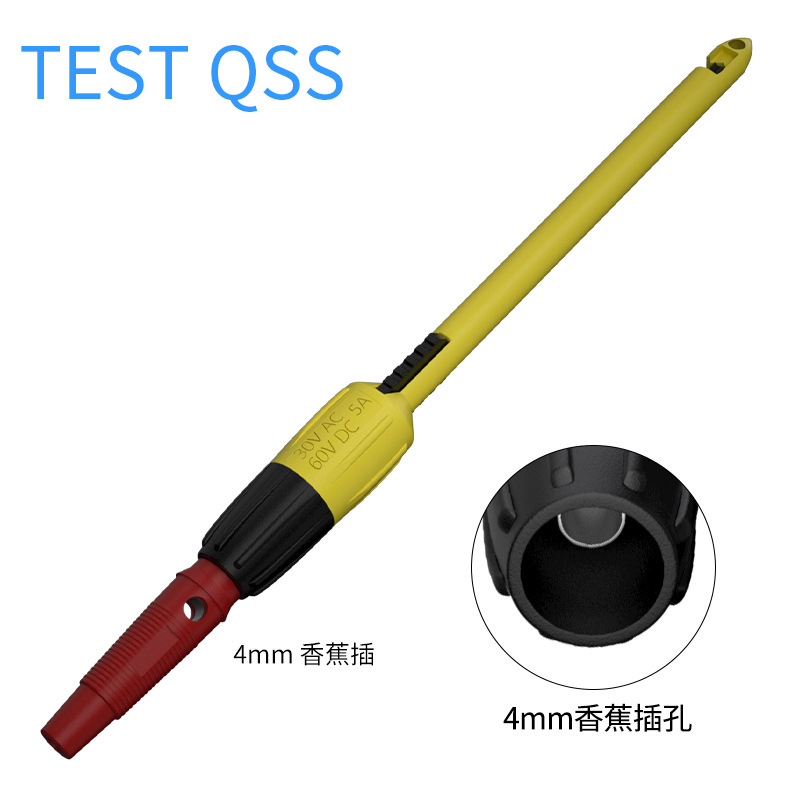 Factory Direct Sales Multimeter Puncture Probe 4mm Banana Plug Non-Destructive Break-Free Probe Auto Repair Test Pen