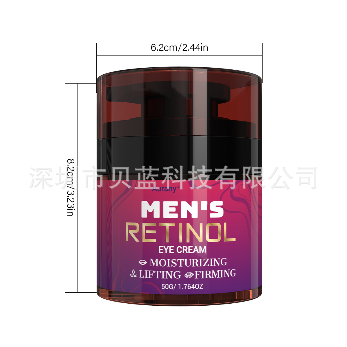 Cross-Border Men's Retinol Eye Cream 50g Moisturizing and Hydrating All Day Long Nourishing Suitable for Eye Care