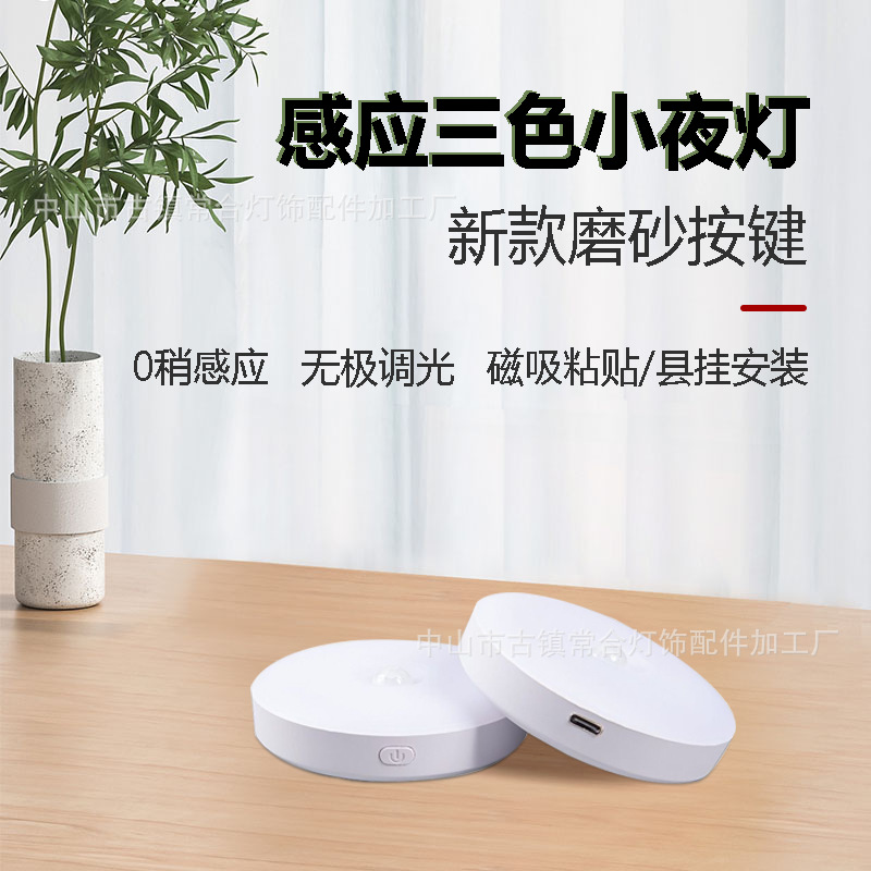 Кросс-бордерный датчик, свет включается при приближении, магнитный ночник с портом Type-C для пожилых людей