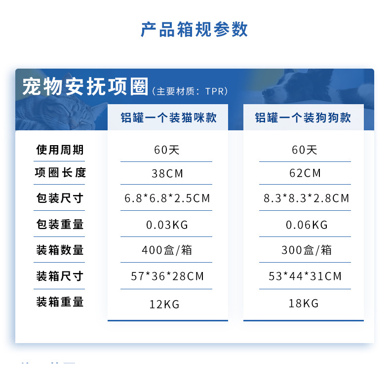 Amazon Adjustable Cat and Dog Pet Anxiety Relief Calming Collar Pet Soothing and Calming Collar