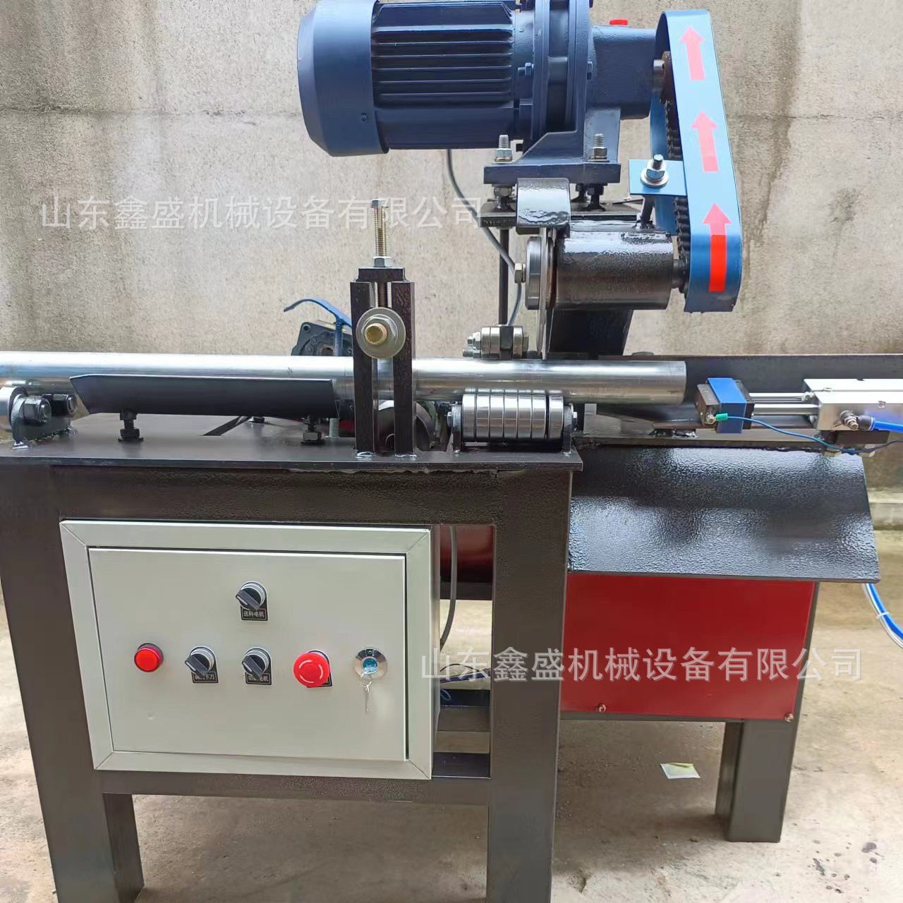 Полуавтоматическая машина для резки стальных и нержавеющих труб с автоматической подачей, экономия времени и труда, машина для резки круглых труб