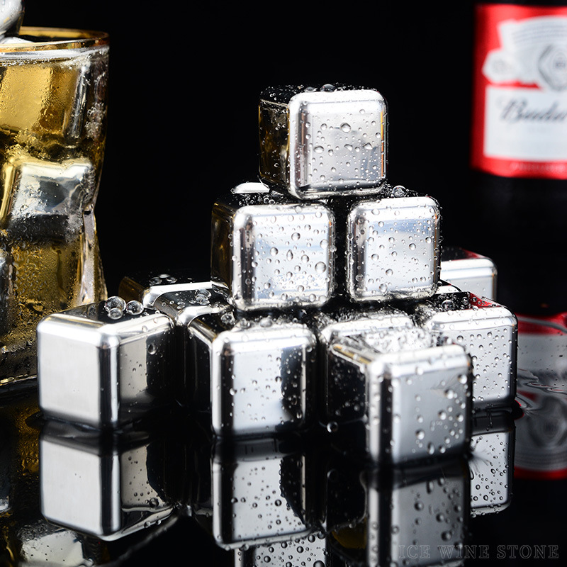 304 нержавеющая сталь кубики льда металлические частицы льда ледяные шары для пива камни для вина из железа артефакты 316 пищевого класса титановыми кубиками льда