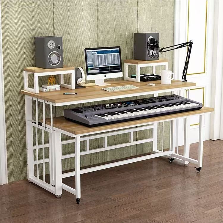 Light Luxury Arranger Workbench, Simple Digital Keyboard Table, Guzheng Electric Piano Table, Music Production Editor Arranger Table