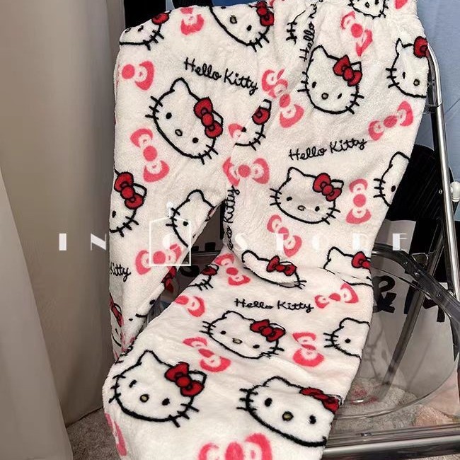 Foreign Trade Specially Designed for Flannel Pajamas for Women in Autumn and Winter, Flannel Loose New Style, Home Leisure, Warmth, Can Be Used in European Sizes