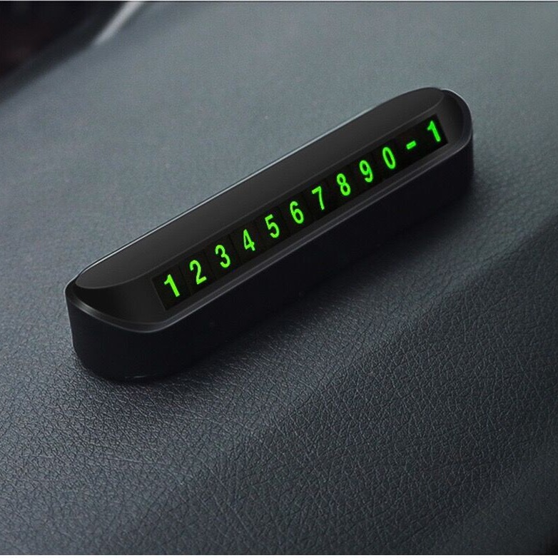 Temporary car parking plate hidden mobile phone number plate printed logo gift temporary parking number plate
