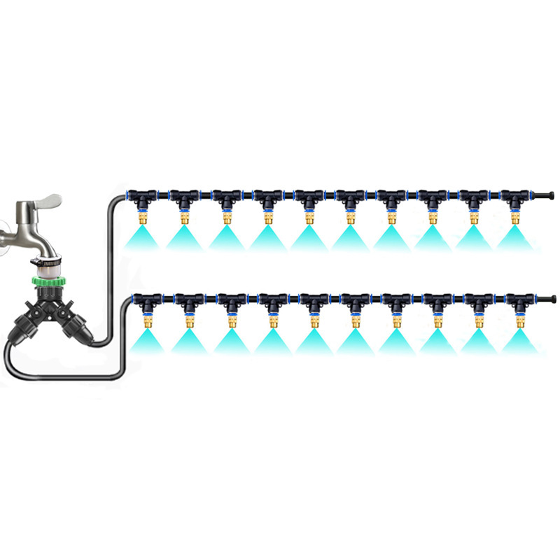 Construction Site Factory Fence Dust Removal Spray System Dust-Proof Atomization Nozzle Farm Cooling Automatic Spray Disinfection
