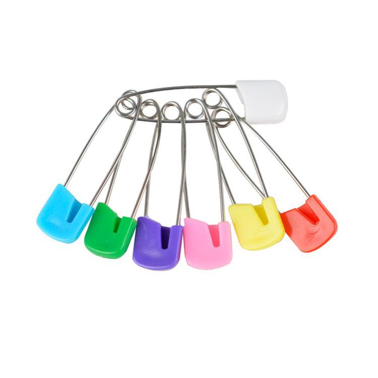 Security Pin Baby Cartoon Cute Baby Newborn Trumpet Invisible Anti-Rebound Lock Pin Kids Safety Pin