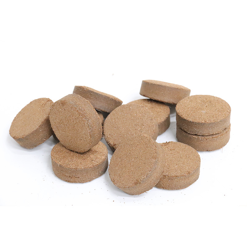 Horticulture 3CM Coconut Bran Nutrient Soil Nutrient Block Compressed Pure Coconut Bran Soil Vegetable Green Planting Horticulture Wholesale