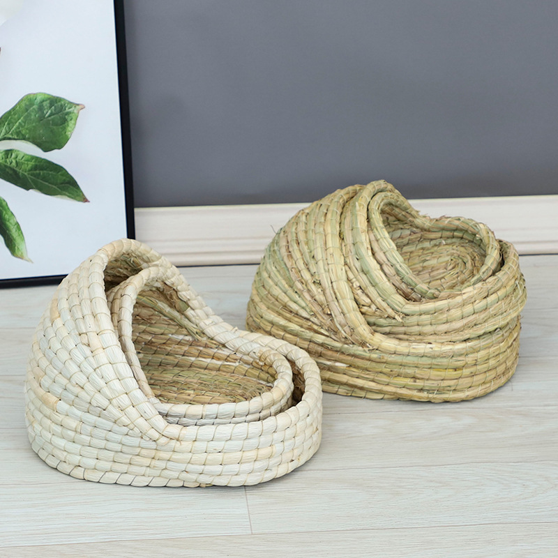 Rabbit Grass Nest, Guinea Pig, Rutin, Chicken Nest, Hedgehog and Rabbit Cage, Pet Straw Woven Shelter Nest, Guinea Pig House, Pigeon Nest Supplies