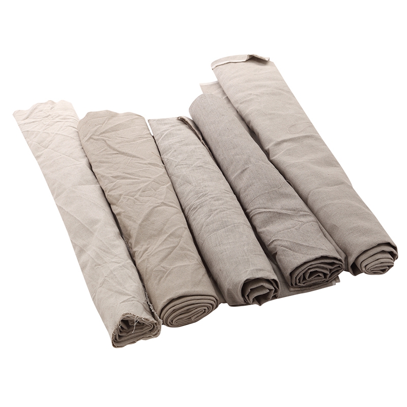 Oil Painting Canvas Pure Linen Blank Fabric Medium Coarse Texture Blank Fabric Pure Linen Oil Painting Canvas Blank Fabric Width 2.3m