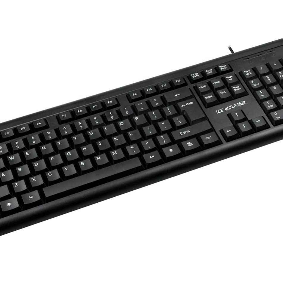 Computer keyboard factory direct supply comfortable keyboard and mouse set office home DIY standard wired USB keyboard