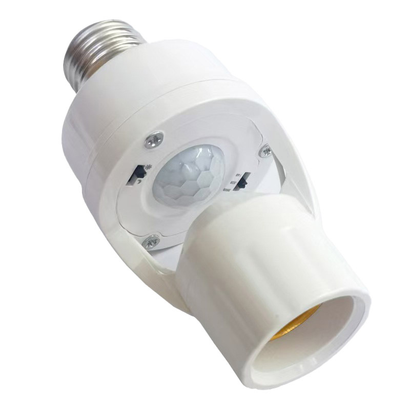 Human Body Sensor Lamp Holder Adjustable Smart Delayed Stair Aisle E27 Screw Type 86 Led Radar Infrared Lamp Holder