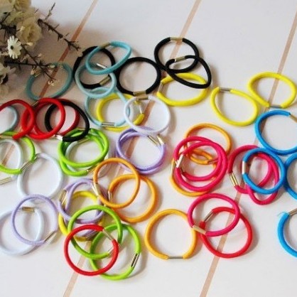 Big s recommended practical texture hair ring Joker practical iron buckle hair rope simple headdress wholesale supply